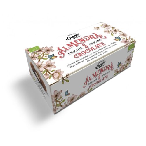 Almendra Marcona con chocolate leche 46% cacao y Praliné